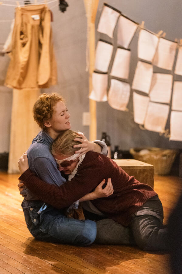 Ashley Wright and Kyle Showalter in King Lear