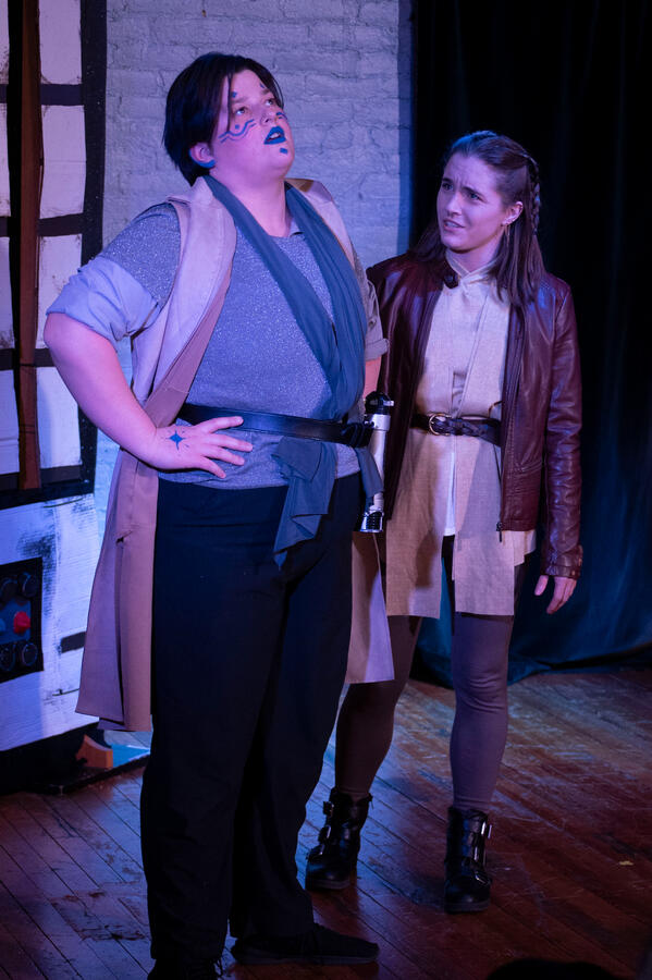 Austen Bell and Megan Parlett in A King and No King